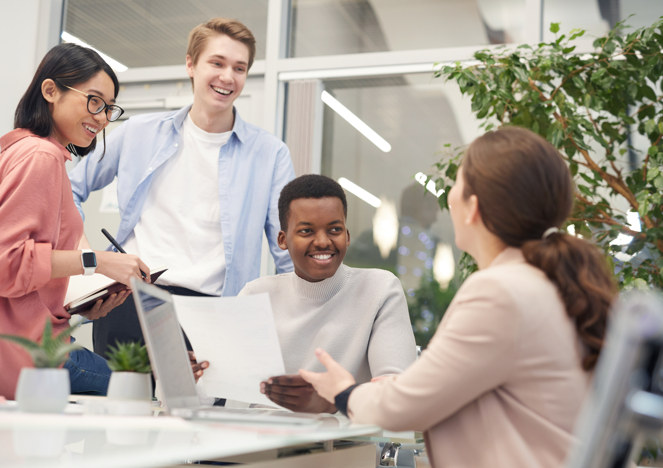 Group of people in office environment